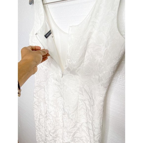 NWOT Albert Nipon Sleeveless Jacquard Dress - Picture 9 of 11